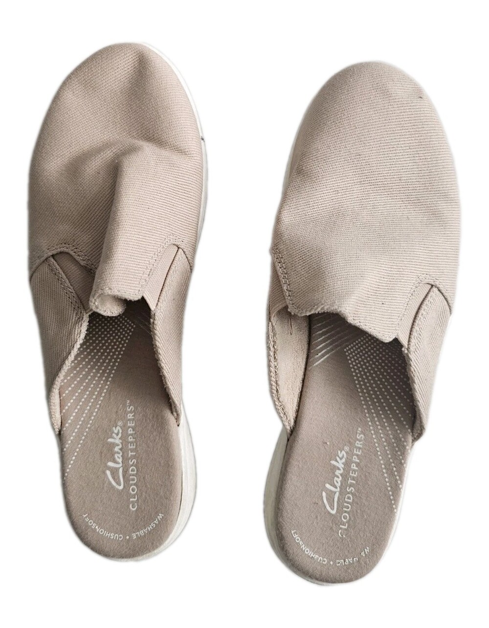 Womens CLARKS CLOUDSTEPPERS slip on Comfort shoes sz 8.5 M